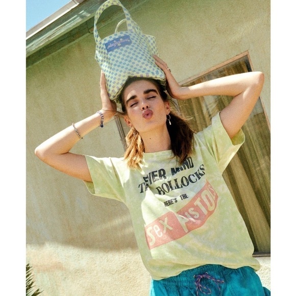 NWT DAYDREAMER Sex Pistols Never Mind The Bollocks 70s Acid Wash Album Tee XS - Picture 2 of 11